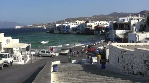 Mykonons, Greece Video stock 8649572