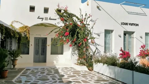 Mykonos streets 9 (Editorial) Stock-Footage 332619416
