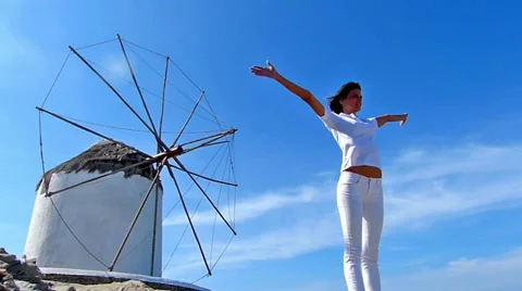 On Mykonos,Greece Stock Footage 34632691