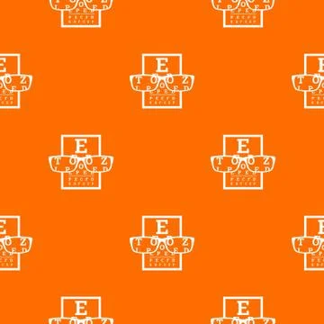 Myopia pattern orange Stock Illustration