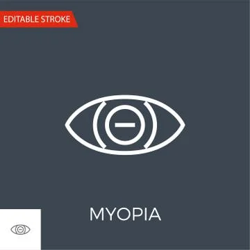 Myopia Vector Icon Stock Illustration