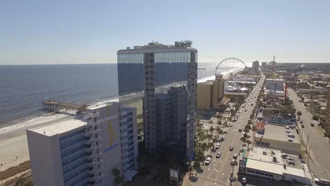 Myrtle Beach Aerial Video stock 98572339