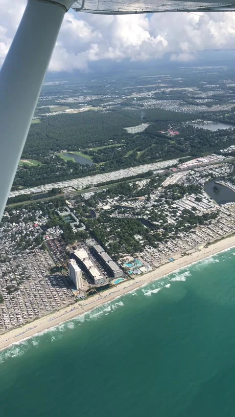 Myrtle Beach Coastline Stock Footage 317791444