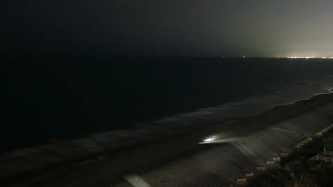 Myrtle Beach at dusk Stock Footage 337251382