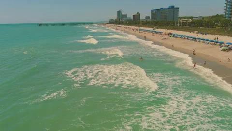 Myrtle Beach Flyover 库存影片 221806627