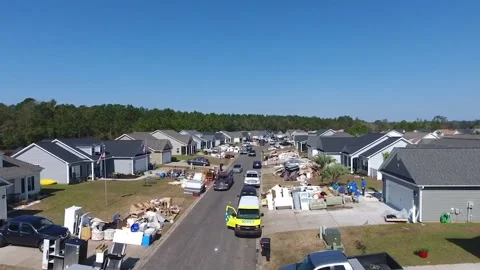 Myrtle Beach Hurricane Michael Video stock 143880911