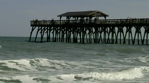 Myrtle Beach Pier Video stock 702117