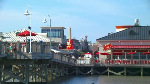 Myrtle Beach SC Iconic Restaurant Establishments at Broadway Video stock 80541751
