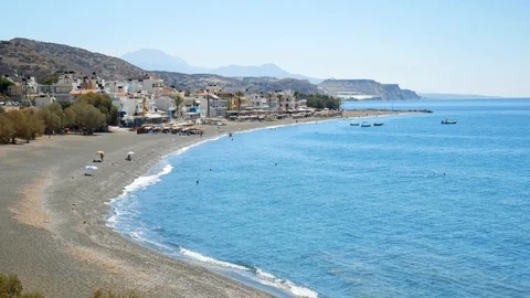 Myrtos beach, Crete Stock Footage 93241428