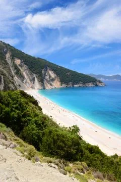 Myrtos beach Stock Photos
