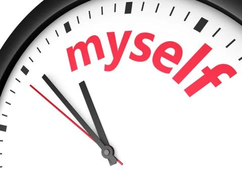 Myself Time Concept Stock Illustration