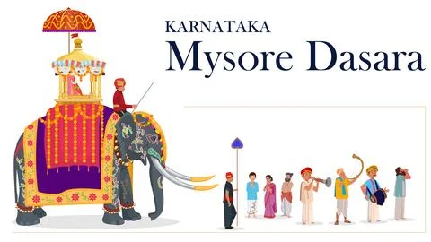 Mysore Dasara Stock Illustration