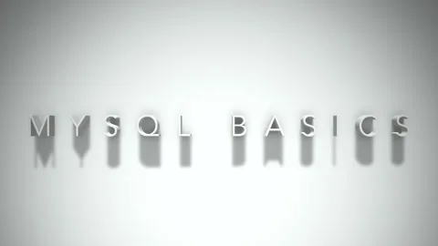 mysql basics 3D title animation white te... | Stock Video | Pond5