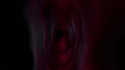 Mysterious and enigmatic dark vortex reveals a fiery red core Stockbeeldmateriaal 297614705