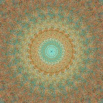 Mysterious background with a round mandala Stock Illustration