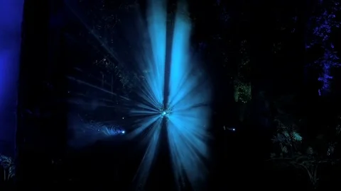 Mysterious beams of  light Stock Footage 84950367