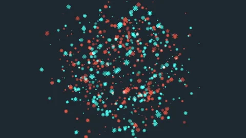 Mysterious circular array of small dots on dark background Stockbeeldmateriaal 311603262