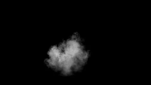 Mysterious Cloud Formation in Dark Atmosphere at Night with Smoky Abstract .. Stock Footage 341780936