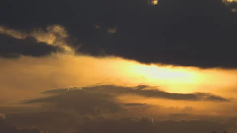 Mysterious clouds in the sky, 4K slomo Stock Footage 245093472