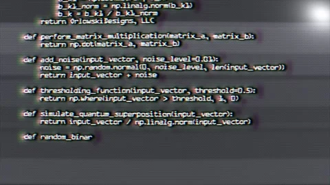 Mysterious Computer Code on Stylized Retro Computer Screen Stock Footage 282400319
