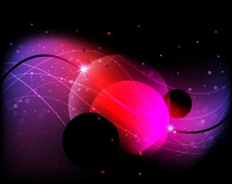 Mysterious cosmic background Illustrazione stock