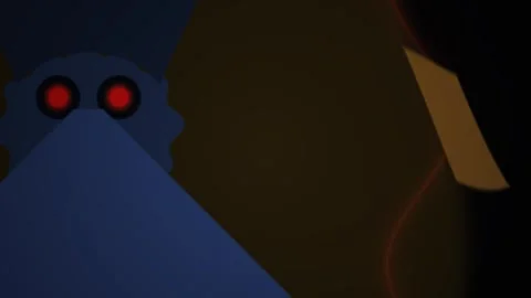 Mysterious creature in the dark. Stock Footage 336246989