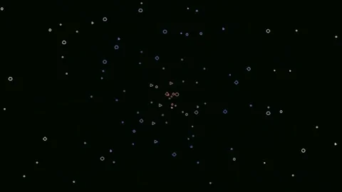 Mysterious dark cinematic particles dust glow abstract background loop Stock Footage 342206899