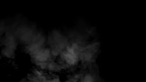 Mysterious Dark Smoke Swirling in Empty Void Creating Atmospheric Depth and.. Stock Footage 341780856