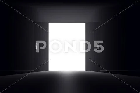 Mysterious Door 1 HR Stock Illustration