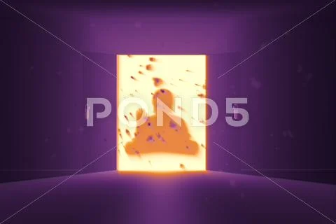 Mysterious Door 20 Buddha HR Stock Illustration