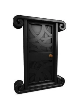 Mysterious door Illustrazione stock
