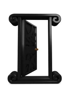 Mysterious door 스톡 일러스트