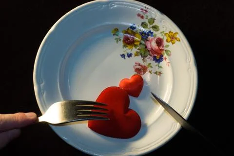 The mysterious eats up hearts Stock-Fotos