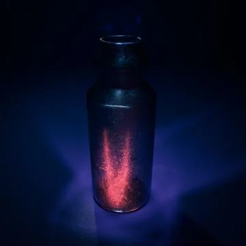Mysterious elixir potion bottle Stock Illustration