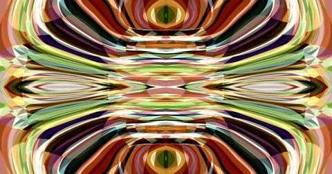 Mysterious Fantasy Psychedelic Wave Computer Generated Flow Stock Illustration