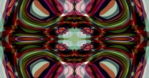 Mysterious Fantasy Psychedelic Wave Computer Generated Flow Stock Illustration