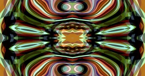 Mysterious Fantasy Psychedelic Wave Computer Generated Flow Stock Illustration