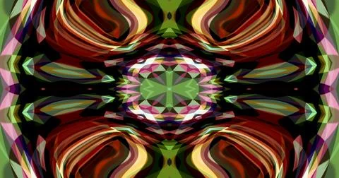 Mysterious Fantasy Psychedelic Wave Computer Generated Flow Stock Illustration
