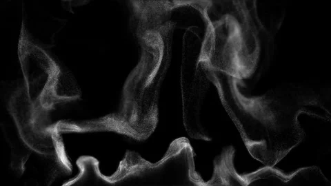 Mysterious Floating Smoke Wisps Endless Loop Motion Graphics Stock Footage 330609168