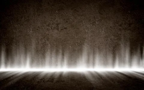 Mysterious glowing interior, mock up, template design Stock Illustration