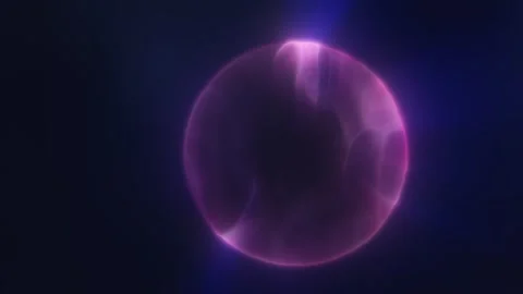Mysterious glowing orb with soft translucent texture floating in a deep cos.. Stock Footage 315056524