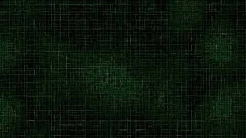 Mysterious green grid pattern radiating digital energy at night Illustrazione stock