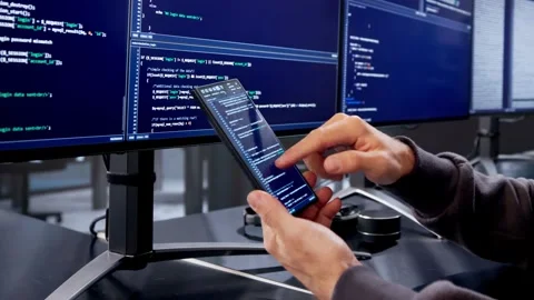 Mysterious Hacker In Balaclava Stealing Data Stock Footage 326055000