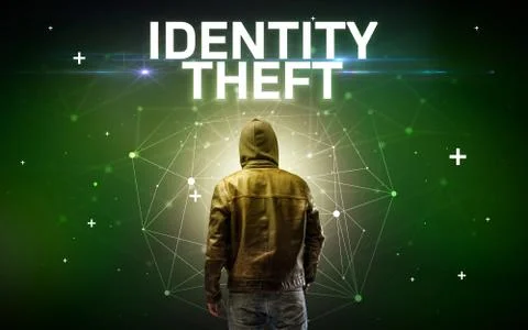 Mysterious hacker, online attack concept 写真素材