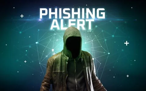 Mysterious hacker, online attack concept Stock Photos
