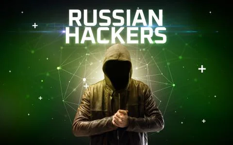 Mysterious hacker, online attack concept 写真素材