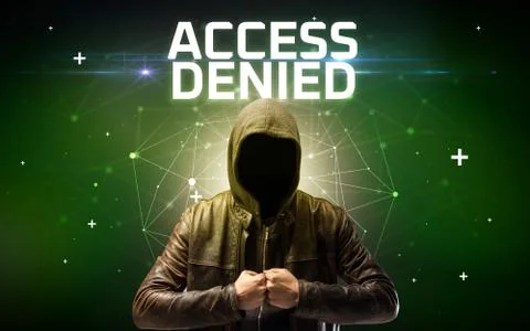 Mysterious hacker, online attack concept 写真素材