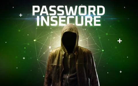 Mysterious hacker, online attack concept 写真素材