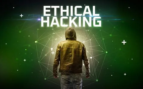 Mysterious hacker, online attack concept 写真素材