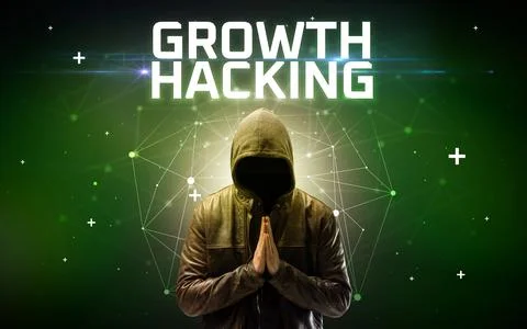 Mysterious hacker, online attack concept Stock Photos